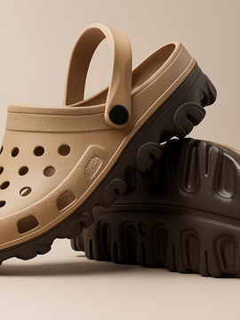 Brown VIVIDMax 01 | All-Terrain Performance + Recovery Clog (Acupressure Footbed)