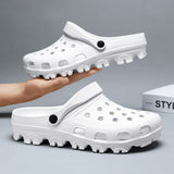 White VIVIDMax 01 | All-Terrain Performance + Recovery Clog (Acupressure Footbed)