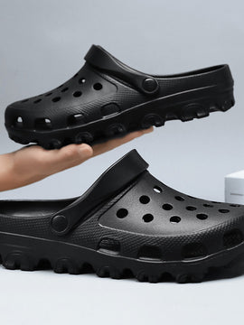 Black VIVIDMax 01 | All-Terrain Performance + Recovery Clog (Acupressure Footbed)