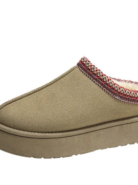 Fleece Lined Cozy Ankle Slippers