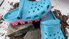 Cotton Candy Blue Duo Clogs | Online Shopping for Clogs for Women  | Anti Slip All Terrain Rubber Clogs