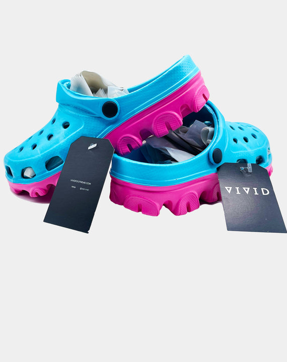 Sky-Blue VIVIDMax 01 | All-Terrain Performance + Recovery Clog (Acupressure Footbed)
