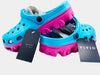 Cotton Candy Blue Duo Clogs | Online Shopping for Clogs for Women  | Anti Slip All Terrain Rubber Clogs