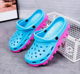 Cotton Candy Blue Duo Clogs | Online Shopping for Clogs for Women  | Anti Slip All Terrain Rubber Clogs